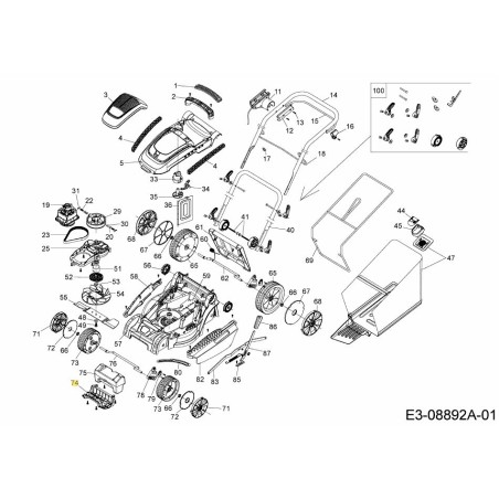 BEZUGSGEWICHT 731-10665 ORIGINAL MTD | Newgardenstore.eu