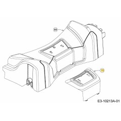 COUVERTURE : AVANT : PETIT : NOIR 731-13028 ORIGINAL MTD