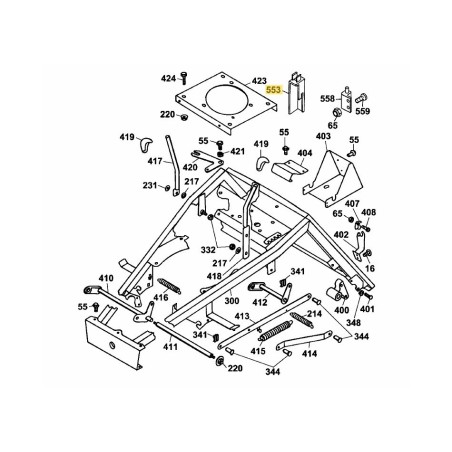 Abdeckung für Schalter 6150329 Original MTD | Newgardenstore.eu