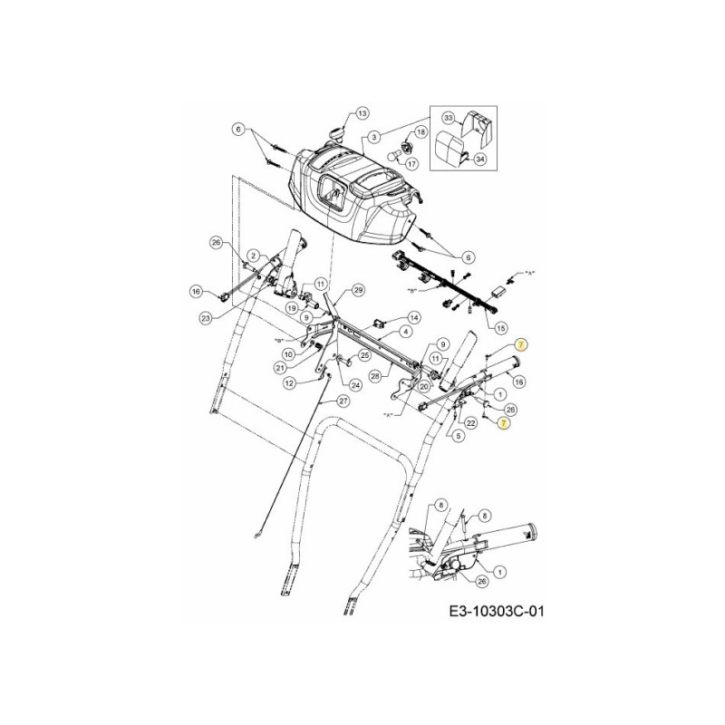 Senkschraube 710-08934 Original MTD