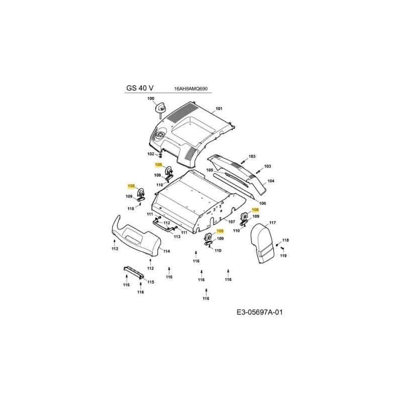 BEARING SHELL 3635308 ORIGINAL MTD