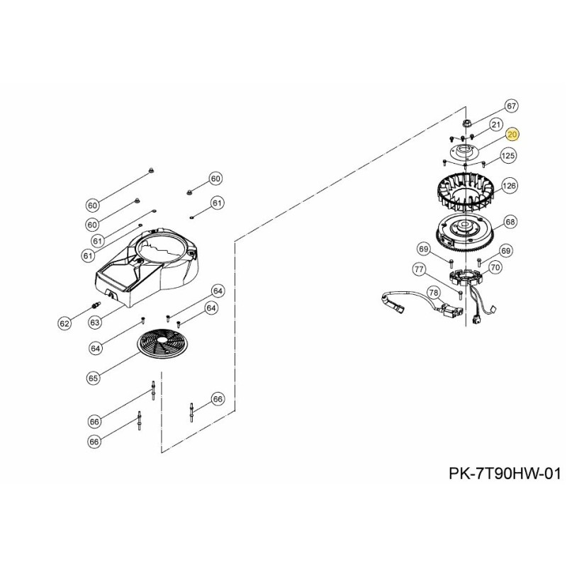 CUBIERTA DE VENTILADOR 751-17986A ORIGINAL MTD