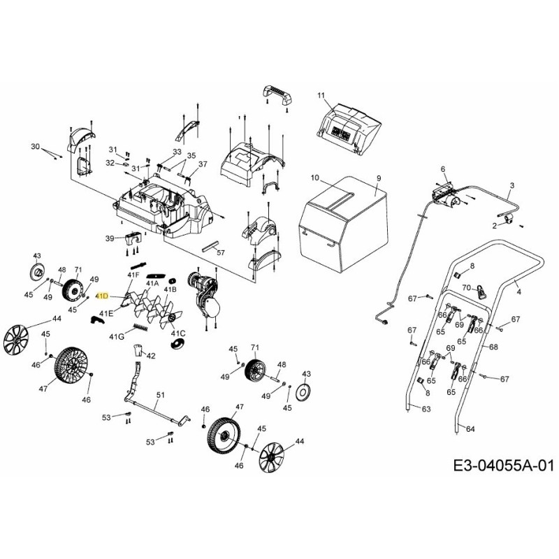 SUPPORT DE ROULEMENT 731-10114 ORIGINAL MTD