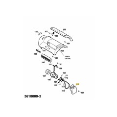 PROTEZIONE CINTURA UV29EV 3618306 ORIGINALE MTD