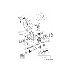 SUPPORT DE ROULEMENT 707-06043 ORIGINAL MTD | Newgardenstore.eu