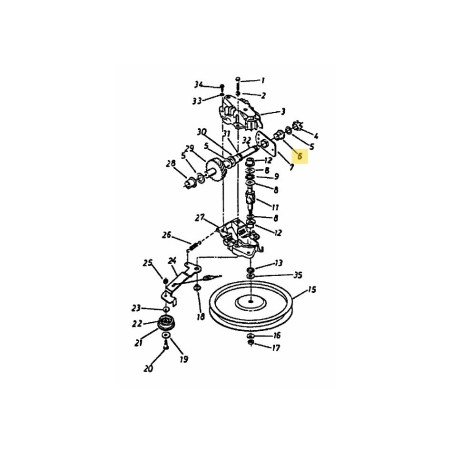 BEARING FLG 741-0413 ORIGINAL MTD | Newgardenstore.eu