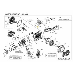 Boulon à bride 8x14 710-04921 d'origine MTD | Newgardenstore.eu
