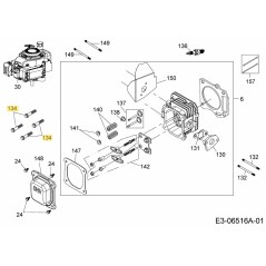 BOLZEN M8X54 710-04982 ORIGINAL MTD | Newgardenstore.eu