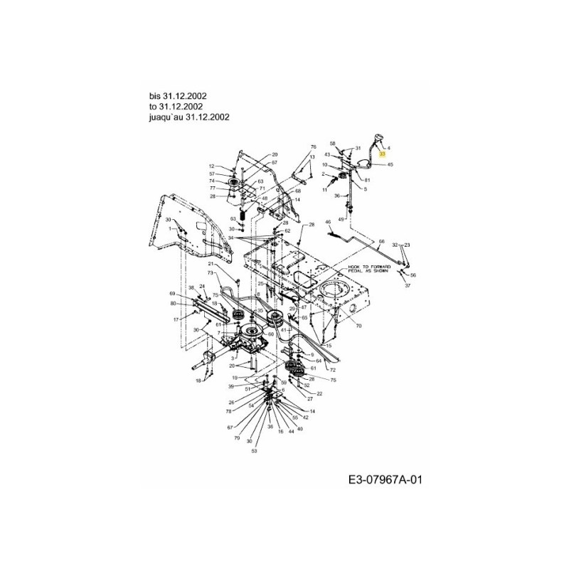 TUERCA: HEXAGONAL: 3/8-16: GR5 712-3008 ORIGINAL MTD