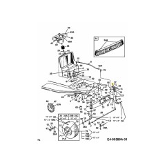 NUT:HEX:5/16-24:GR5 712-3057 ORIGINAL MTD