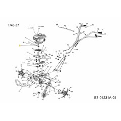 BULLONE ESAGONALE 3/8-24 092.65.005 ORIGINALE MTD