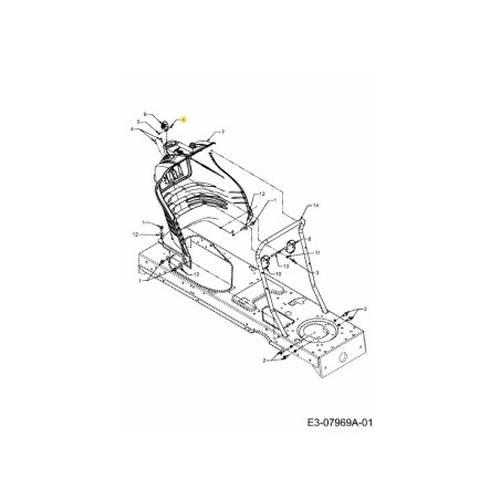 TUERCA:HEXAGONAL:-8-32:GRA 712-0142 ORIGINAL MTD | Newgardenstore.eu