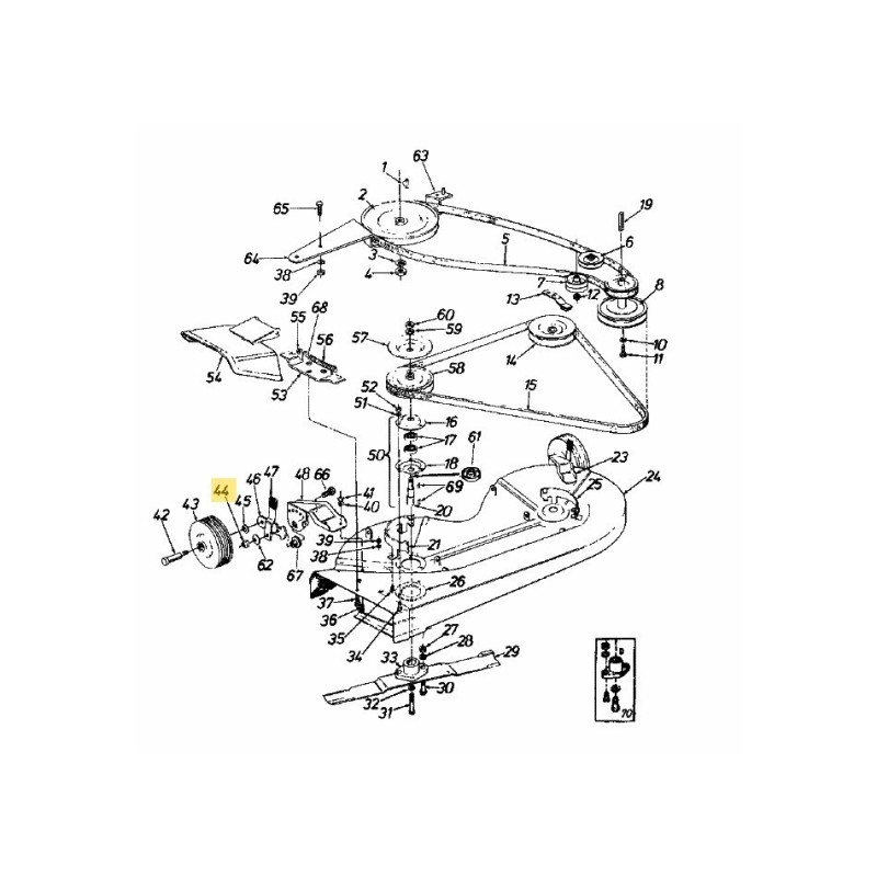 DADO JAMLK 3/8-16 GR5 712-0181 ORIGINALE MTD
