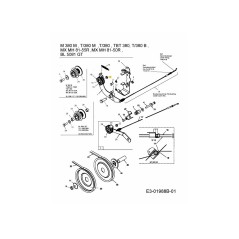 ÉCROU : JAMLK : 3/8-16 : GR5 712-0266A ORIGINAL MTD