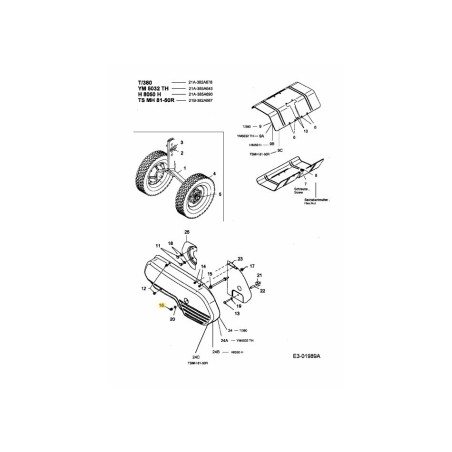 TUERCA:BLOQUEO:TAPA:1/4-28 712-0392 ORIGINAL MTD | Newgardenstore.eu