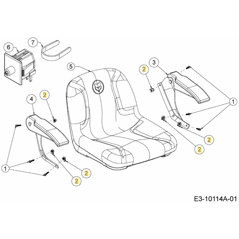 Mutter:SPD:1/4-14 712-05112 Original montiert
