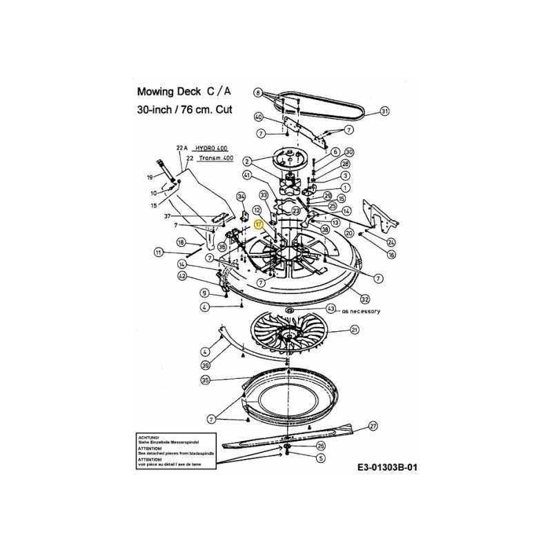 ÉCROU:HEXJAMLK:5/16-18:GR2:TOPLK 712-3046 ORIGINAL MTD