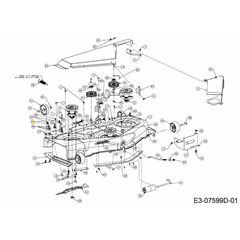 Écrou : SPD : 7 mm à pousser 726-0372 Original MTD