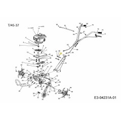 BULLONE ESAGONALE M8X125 092.65.051 ORIGINALE MTD