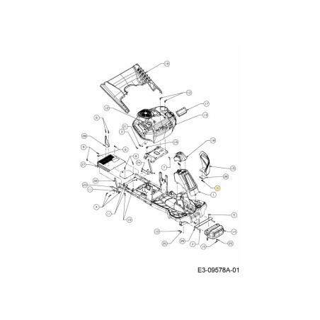 TUERCA: ALA: 1/4-20: NYLON: BLOQUEO 712-0397A ORIGINAL MTD | Newgardenstore.eu