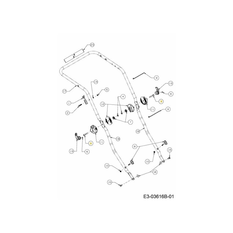 PERNO DE ARCO 710-06140A ORIGINAL MTD