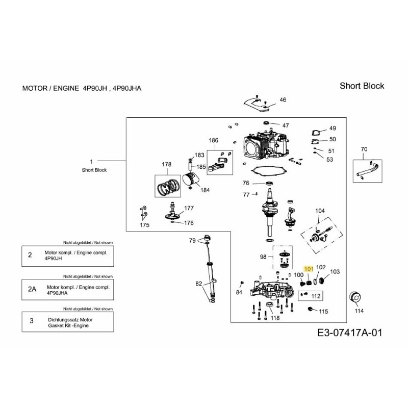 RESSORT DE BOUTON 751-12250 ORIGINAL MTD