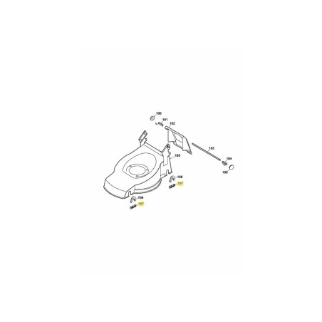 BARRE DE VERROUILLAGE 4212305 ORIGINALE MTD | Newgardenstore.eu