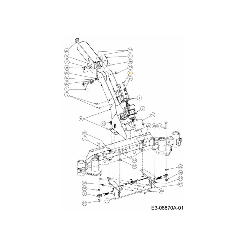 VITE A TESTA ESAGONALE 710-04629 ORIGINALE MTD