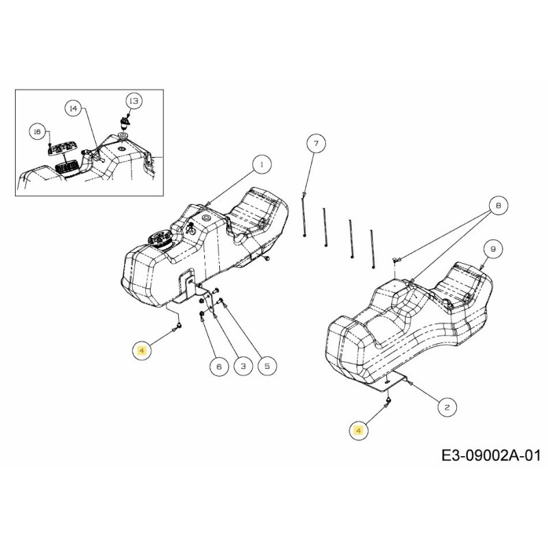 Sechskantschraube 3/8-16 x 0,500 710-05412 Original MTD