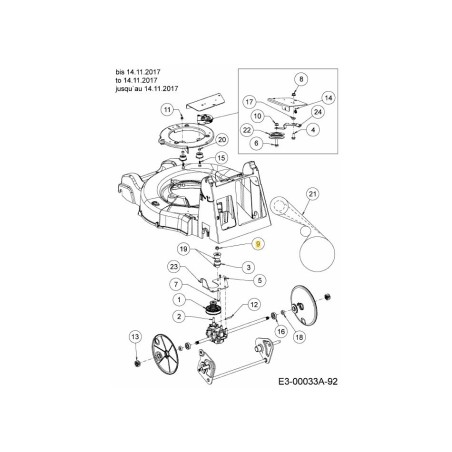TUERCA:HEXAGONAL:BRILLA:M8-1.25:WHIZ 712-04312 ORIGINAL MTD | Newgardenstore.eu