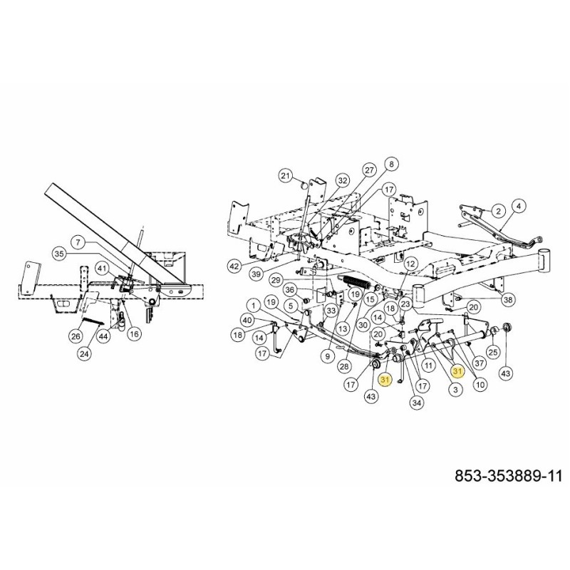 Flache Unterlegscheibe 736-04183 Original MTD