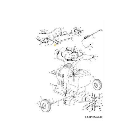 Boulon à tête carrée 5/16-18 x 1-1/4" AF-43682 d'origine MTD | Newgardenstore.eu