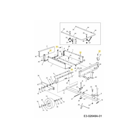 Sechskantschraube 1/4-20x5/8 GR 5 PL AF-43866 ORIGINAL MTD | Newgardenstore.eu