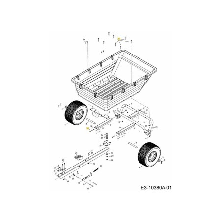 ASSIEME BULLONE ESAGONALE AF-44292 ORIGINALE MTD | Newgardenstore.eu