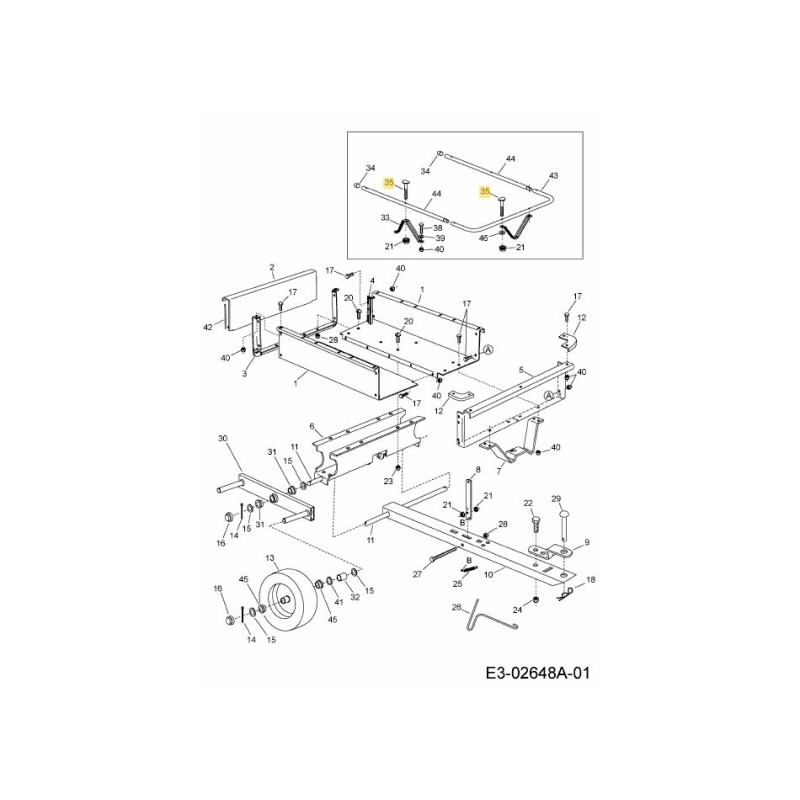 BOLT, CVD HD 5/16-18x1-5/8 AF-44947 ORIGINAL MTD BOLT, CVD HD 5/16-18x1-5/8 AF-44947 ORIGINAL MTD