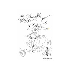 ELBOW 3/8 NPTX 1/2" BARB AF-46277 ORIGINAL MTD
