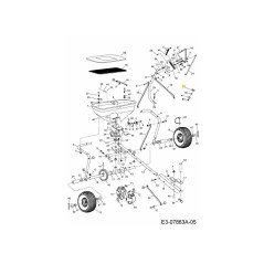 Écrou à oreilles AF-47141 d'origine MTD