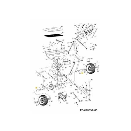 TUBE D'ESPACEMENT AF-47683 ORIGINE MTD | Newgardenstore.eu