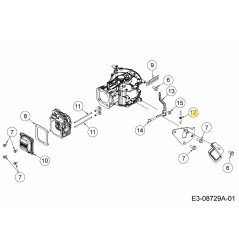RESSORT DE LIAISON D'ACCÉLÉRATEUR 751-15680 D'ORIGINE MTD