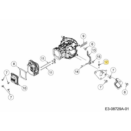 VARILLA DE RESORTE DEL ACELERADOR 751-15680 ORIGINAL MTD | Newgardenstore.eu