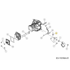 COLLEGAMENTO DELL'ACCELERATORE A MOLLA 751-16226A ORIGINALE MTD