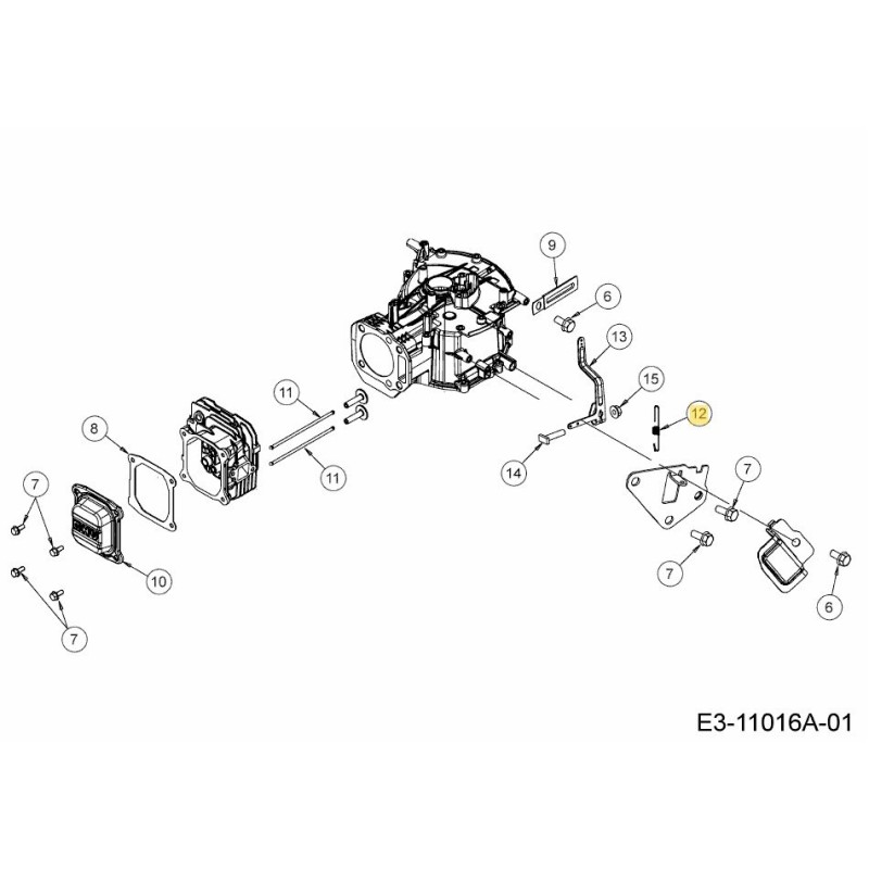 VARILLA DE RESORTE DEL ACELERADOR 751-16226A ORIGINAL MTD
