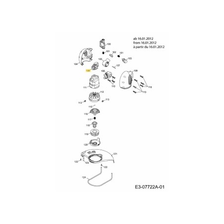 Articolazione, destra 7136305 ORIGINALE MTD | Newgardenstore.eu