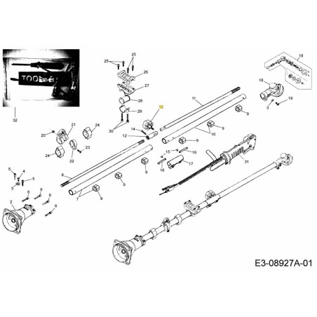BEFESTIGUNGSSCHRAUBE 092.63.484 ORIGINAL MTD | Newgardenstore.eu