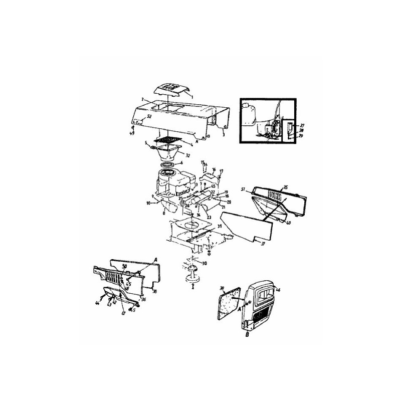 DADO ESAGONALE 712-0121 ORIGINALE MTD