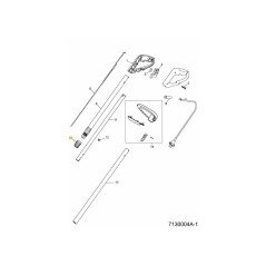 Écrou (pour poignée télescopique) 7136319 Original MTD