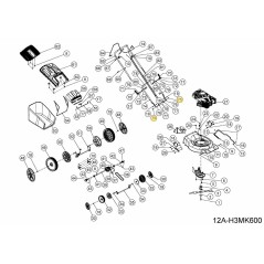 CABEZA MEDIA REDONDA CUELLO CUADRADO BO 092.70.046 ORIGINAL MTD