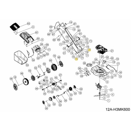 BO CON TESTA MEZZA TONDA E COLLO QUADRATO 092.70.046 ORIGINALE MTD | Newgardenstore.eu