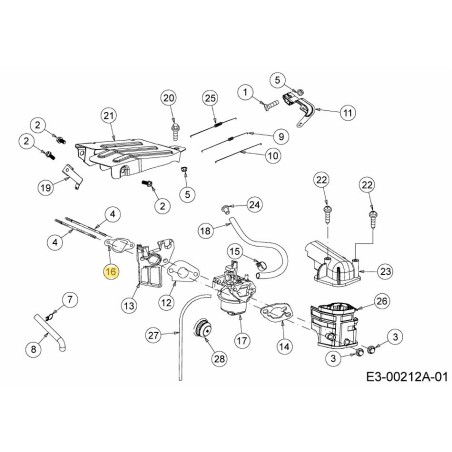 Vergaserdichtung 751-11569A Original MTD | Newgardenstore.eu