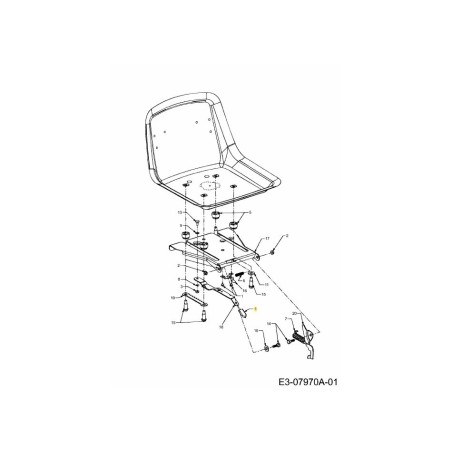 AJUSTADOR DE ASIENTO 720-0309A ORIGINAL MTD | Newgardenstore.eu